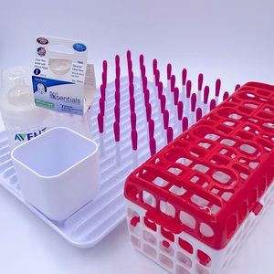 OXO Bottle & Cup Cleaning Set and bottles